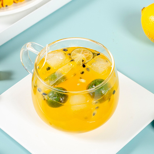 Green orange passion fruit rock sugar passion fruit green kumquat manufacturer wholesale brewing scented tea fruit tea cold brew tea on behalf of