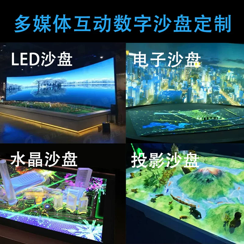 Interactive digital sand table — 3D holographic LED multimedia display for exhibition halls