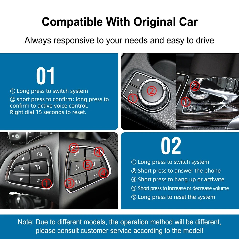 Cross-Border Suitable for Mercedes-Benz Ntg 5.0 System Wireless Carplay Android Auto Decoder