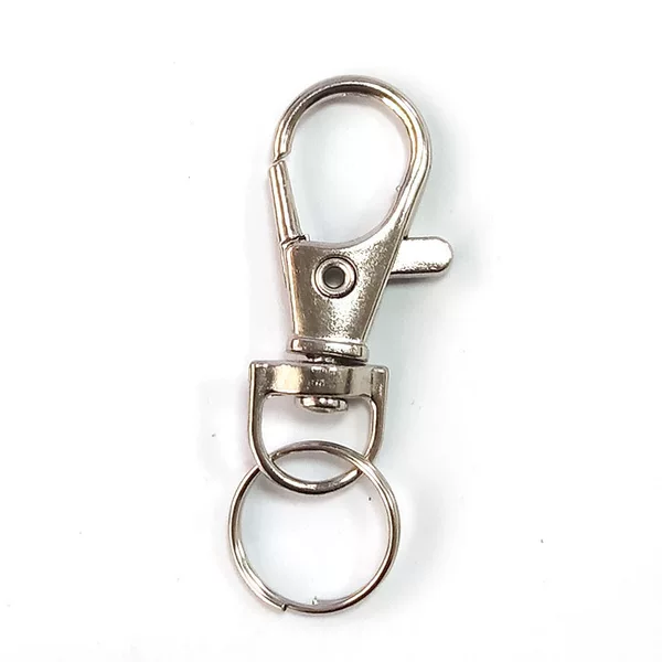 High-Quality Zinc Alloy Material Small Electric Vehicle Remote Control Alarm Pendant Metal Buckle Double Ring Connection Accessory Dog Clip