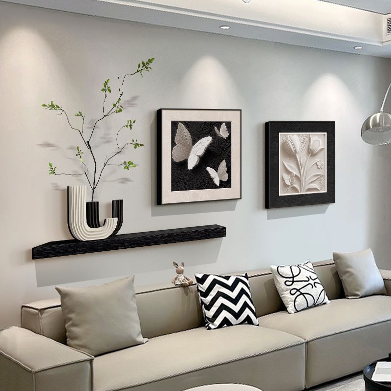 Black and White Modern Abstract Minimalist Sofa Hanging Painting High-End Combination Living Room Decorative Painting Restaurant Background Wall Entrance Mural