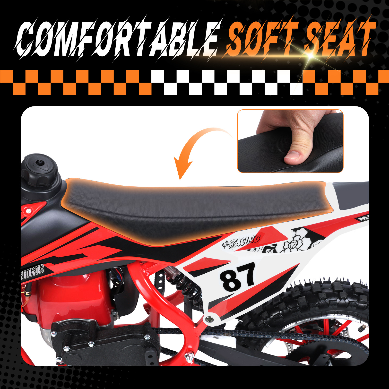 Cross-Border Amazon Supply Small Beach Mountain Outdoor All-Terrain Children's Four-Stroke Epa Off-Road Motorcycle