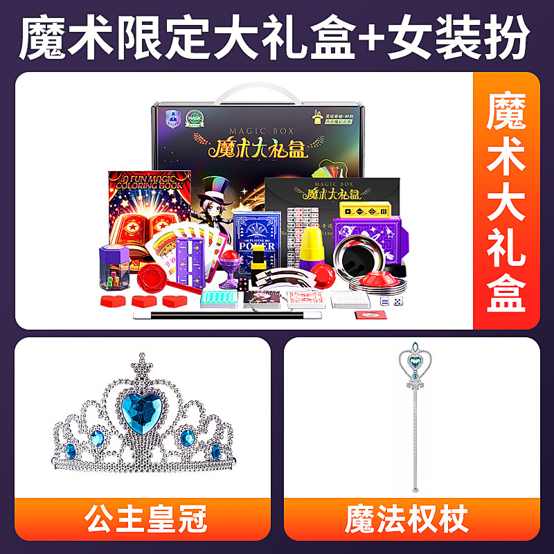 [마법 한정 선물 상자 + 여성 의상 B丨프린세스 크라운 + 마법 홀 획득]