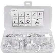�羳200pcs���b�X�|Ƭ�ܷ�Ȧ�͸ߜ؈A��ƽ�|Ȧ���|M5-M14�M�����b