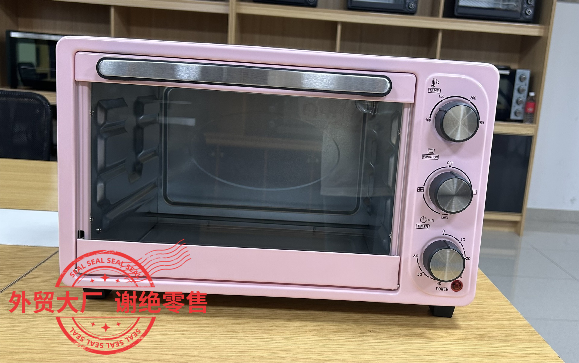 21L color rosa pequeño horno de aire doméstico automático multifuncional fábrica de comercio exterior personalizada ks21