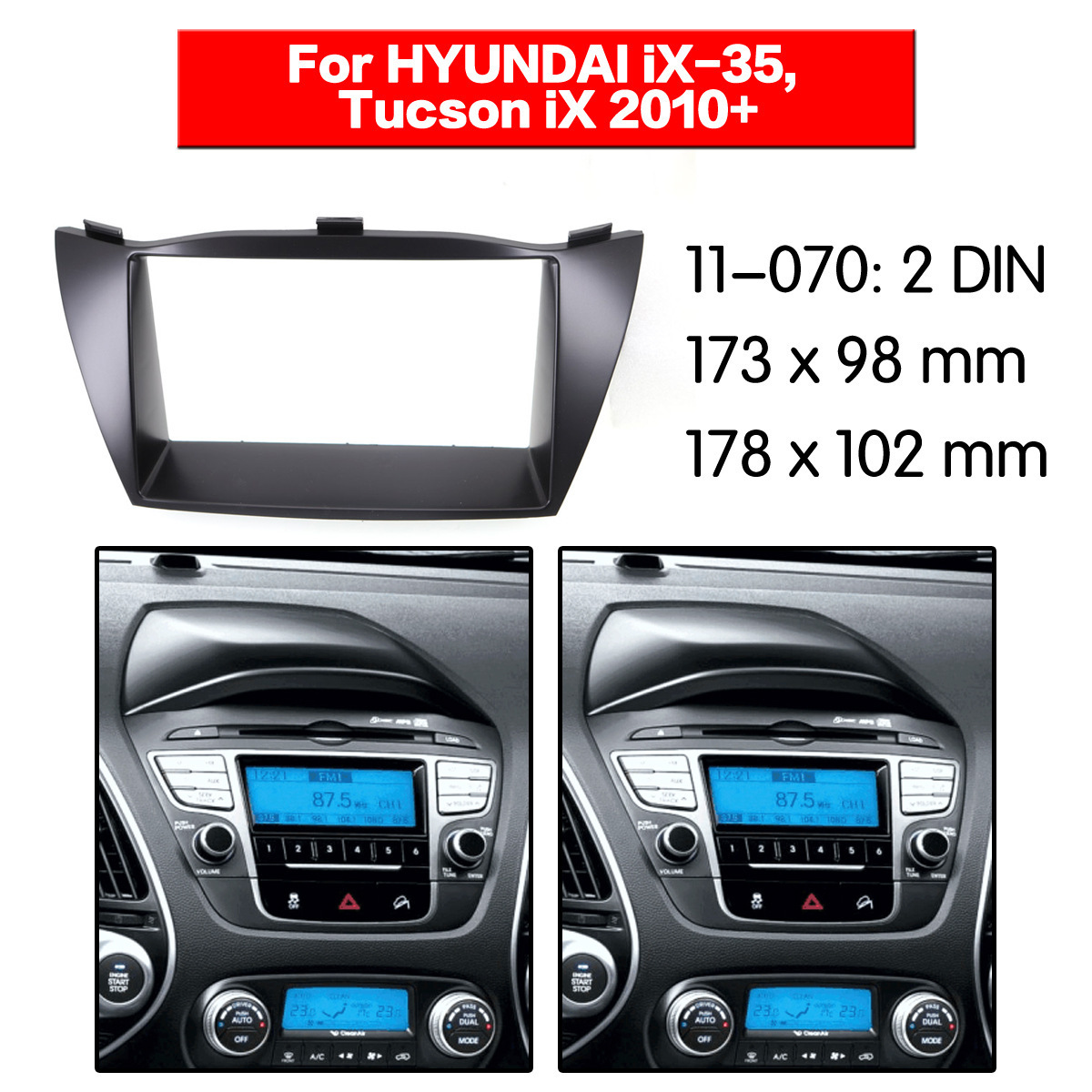 2010 Hyundai Tucson IX35 car audio navigation GPS/DVD/CD universal machine modification surface frame panel