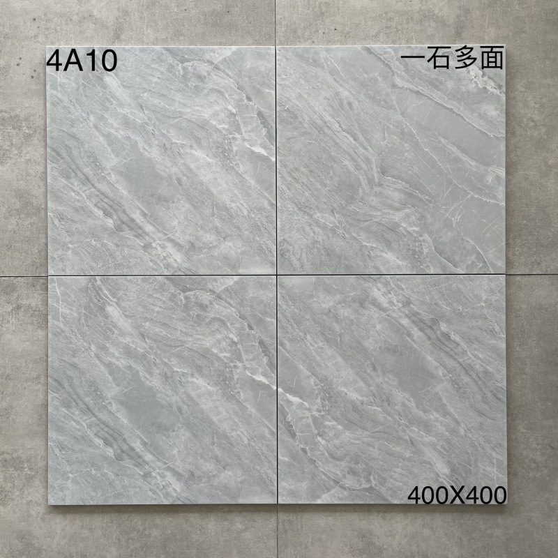 キッチントイレの床タイル400x400滑り止め耐摩耗性床タイルバルコニータイル浴室模造古煉瓦グレー|undefined