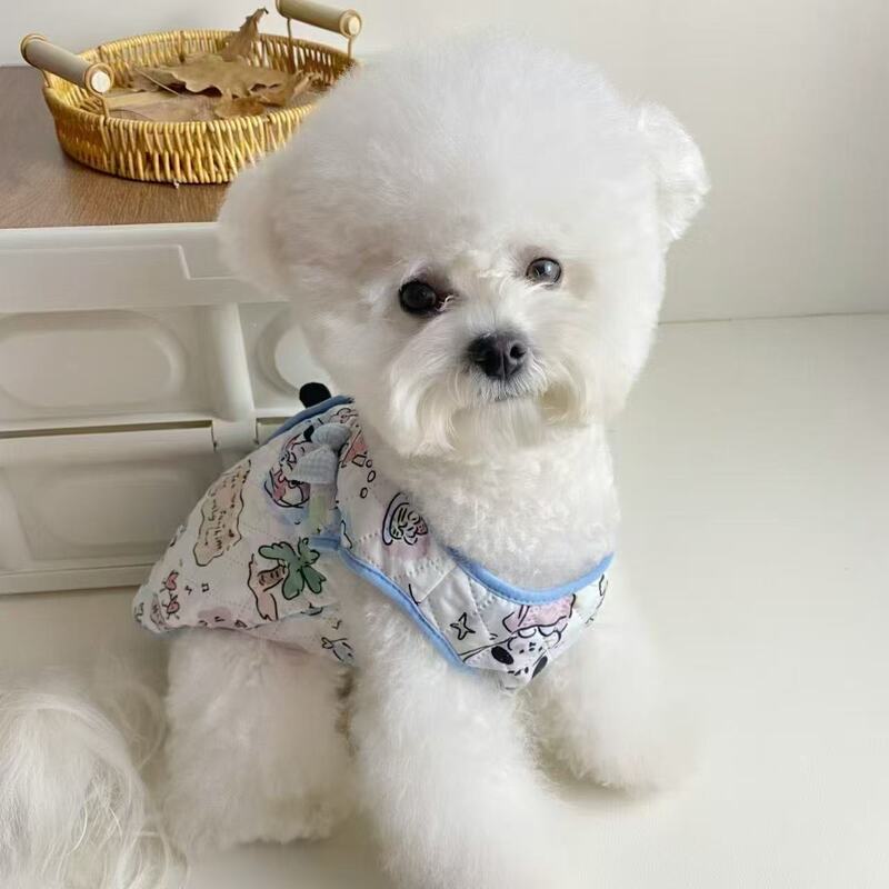 狗狗衣服春天防掉毛春季薄款马甲雪纳瑞比熊泰迪博美宠物猫咪背心|undefined