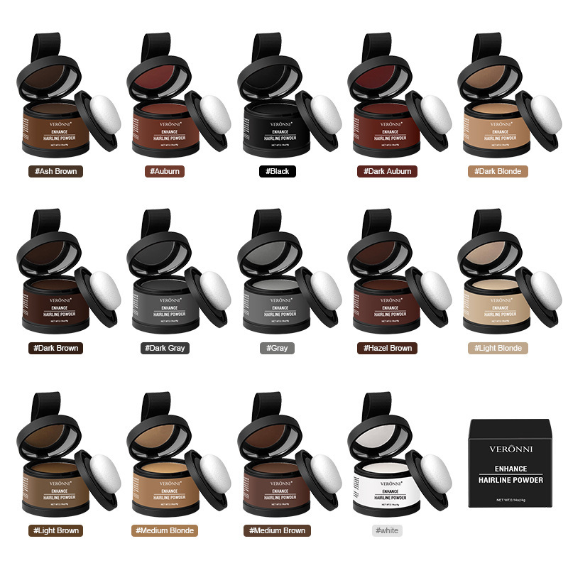 VERONNI Hairline Volumizing Powder Contouring Powder for Shading and Filling in the Hairline VERONNI Hairline Volumizing Powder Contouring Powder for Shading and Filling in the Hairline