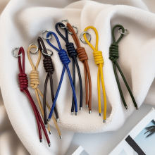 DIY INS风高端踩线皮绳挂饰钥匙扣链包包挂项链肩带辅料满足多样