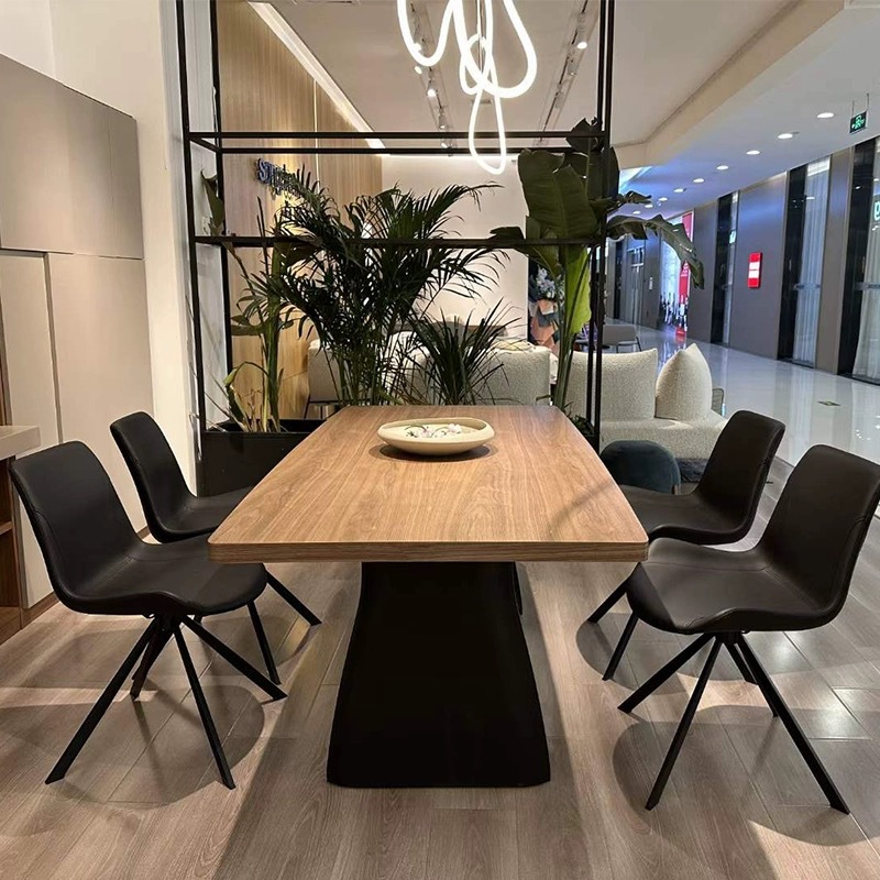 Nordic Middle Ancient Style Solid Wood Dining Table Home Dining Table Designers Negotiate Large Board Long Desk Retro Log Workbench