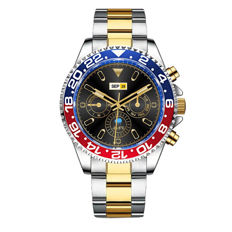 Aw12ファッションステンレス時計バンドスマートスポーツファッション通話スマート腕時計