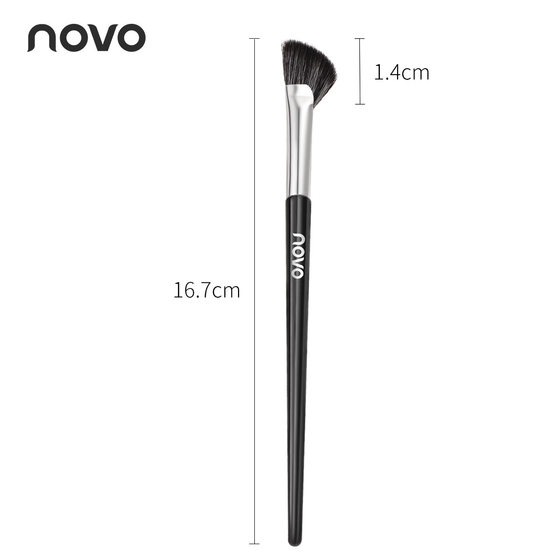Semi-fan nose shadow brush slanted nose alar vignette high-gloss silhouette shadow trimming brush novice sickle makeup brush
