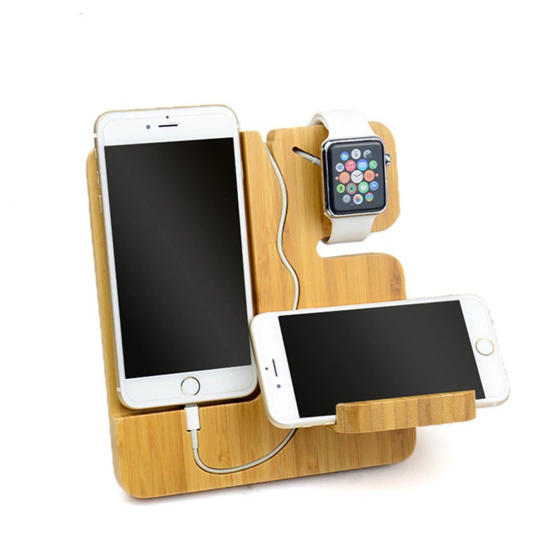 Wooden mobile phone stand base office desktop charging stand multi-purpose porch glasses storage rack watch stand