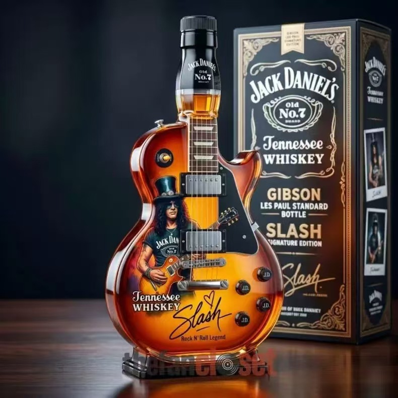 Botella de Vidrio para Whisky Forma de Guitarra de Vidrio de Borosilicato para Whisky image 16