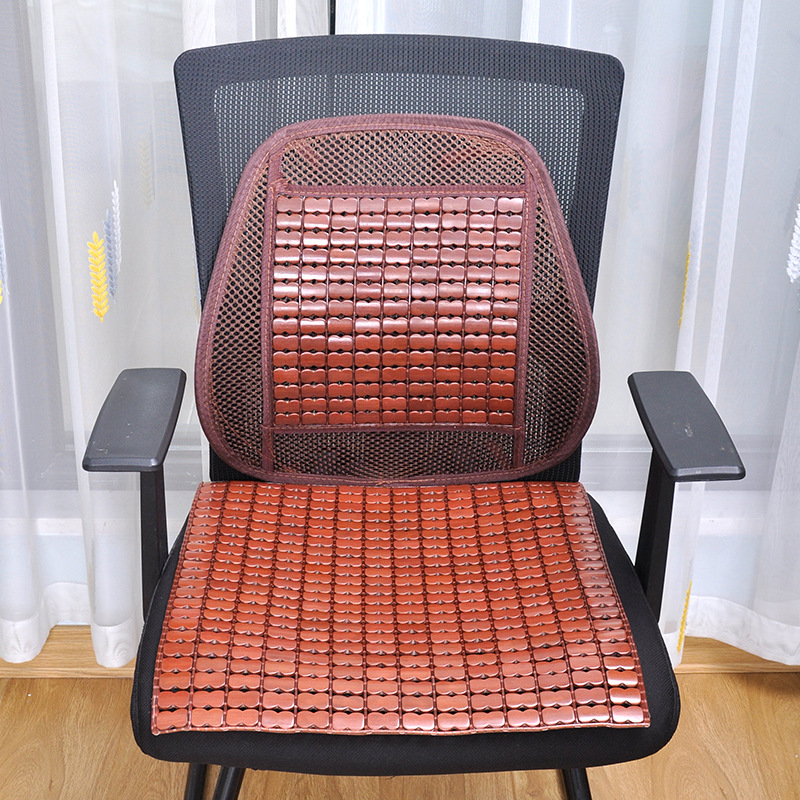 夏のマージャンの冷たい席のクッションの背もたれの竹の椅子はコンピュータの椅子を敷きます。