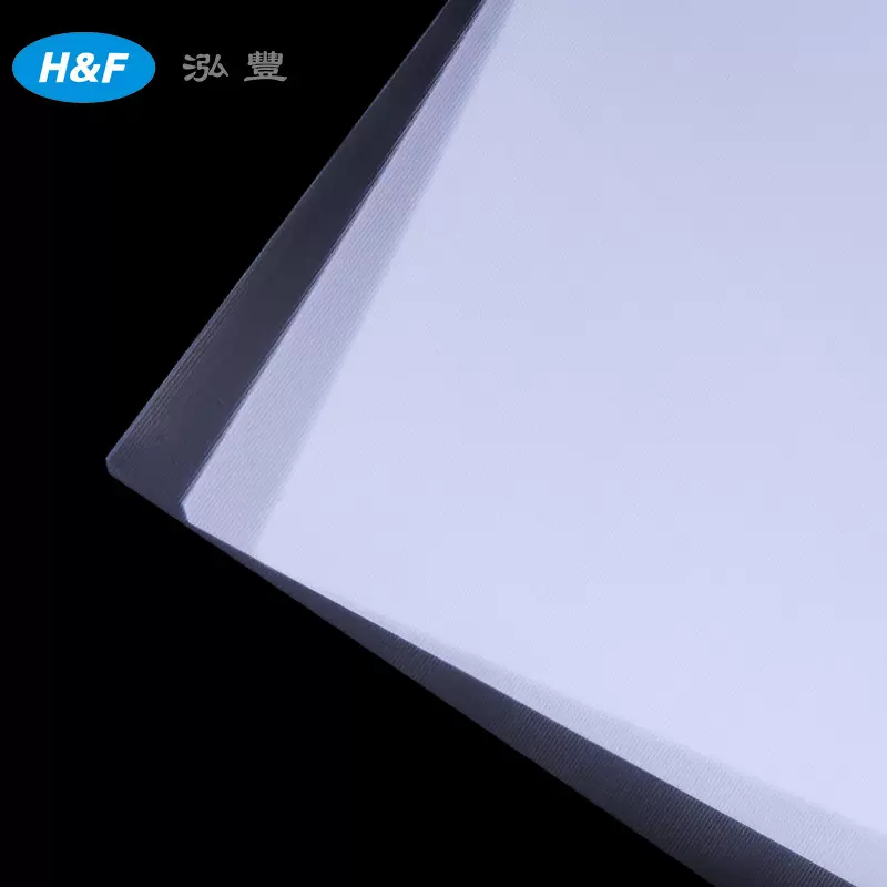 源头厂家IS双条纹结构板免丝印导光板MPSF600抗黄耐温光导光板