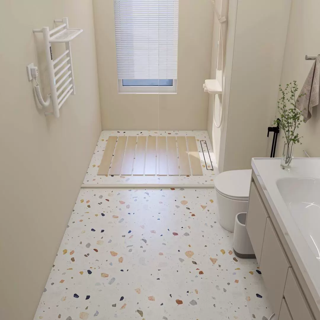 Красочные плитки из терраццо, кремовые плитки, нескользящая напольная плитка для ванной комнаты, напольная плитка для гостиной, настенная плитка, простая популярная плитка