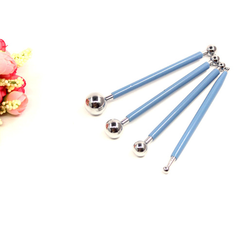 Ultra-light clay pill stick 4-piece tool set, beauty seam indentation pen, baking diy handmade soft pottery space color clay modeling clay