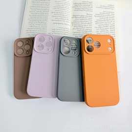 原厂液态硅胶手机壳适用苹果iPhone15/16/17Promax防摔精孔保护套