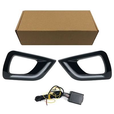 Suitable for Gündüz işıqları - painted-two-tone-standard-white-light-sequential-amber-turn-signal-left-right-set