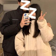 平湖25年冬季新款小个子白鸭绒羽绒服女加厚学生短款面包服男外套