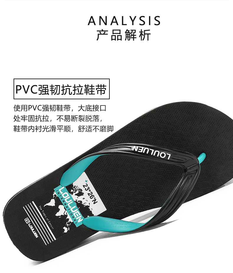 Lu 'an Summer Beach flip-flops casual men's flip-flops men's outerwear anti-slip flip-flops men's wholesale undefined