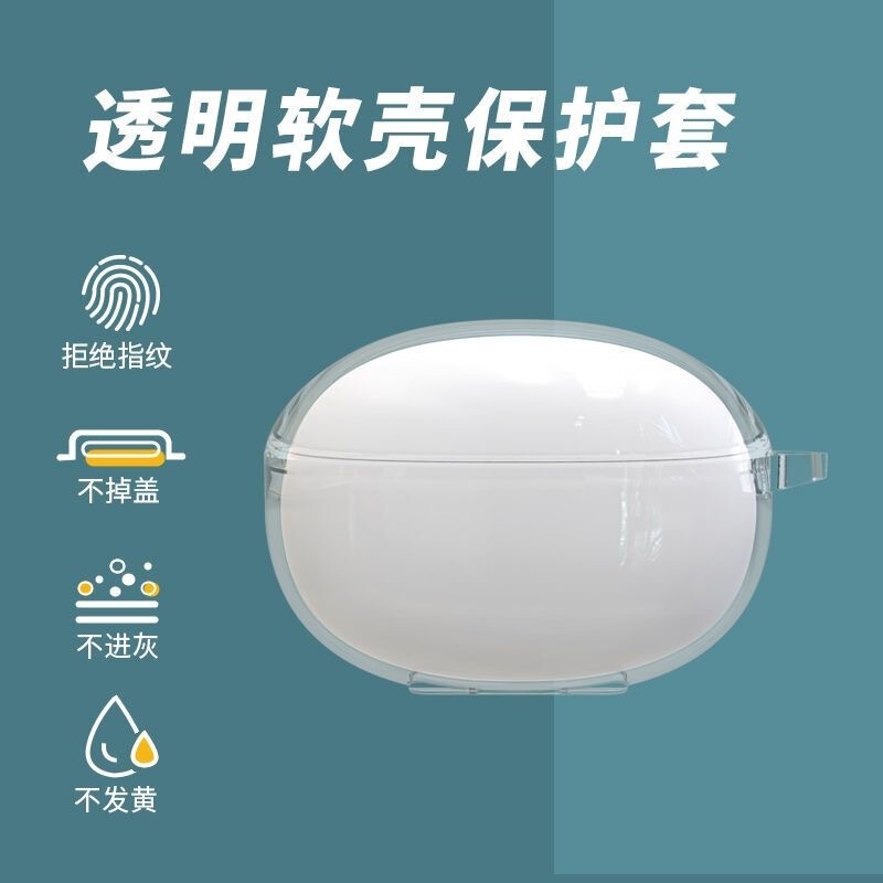 Suitable for Lenovo Lp5 Earphone Case, Lenovo Lp5Pro Bluetooth Earphone Protective Case, Transparent Soft Case Suitable for Lenovo Lp5 Earphone Case, Lenovo Lp5Pro Bluetooth Earphone Protective Case, Transparent Soft Case