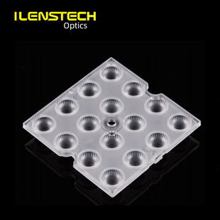 50 * 50mm 30 degree convex hull structure 16 in one led lock screw lens PC anti-cracking no yellowing xl