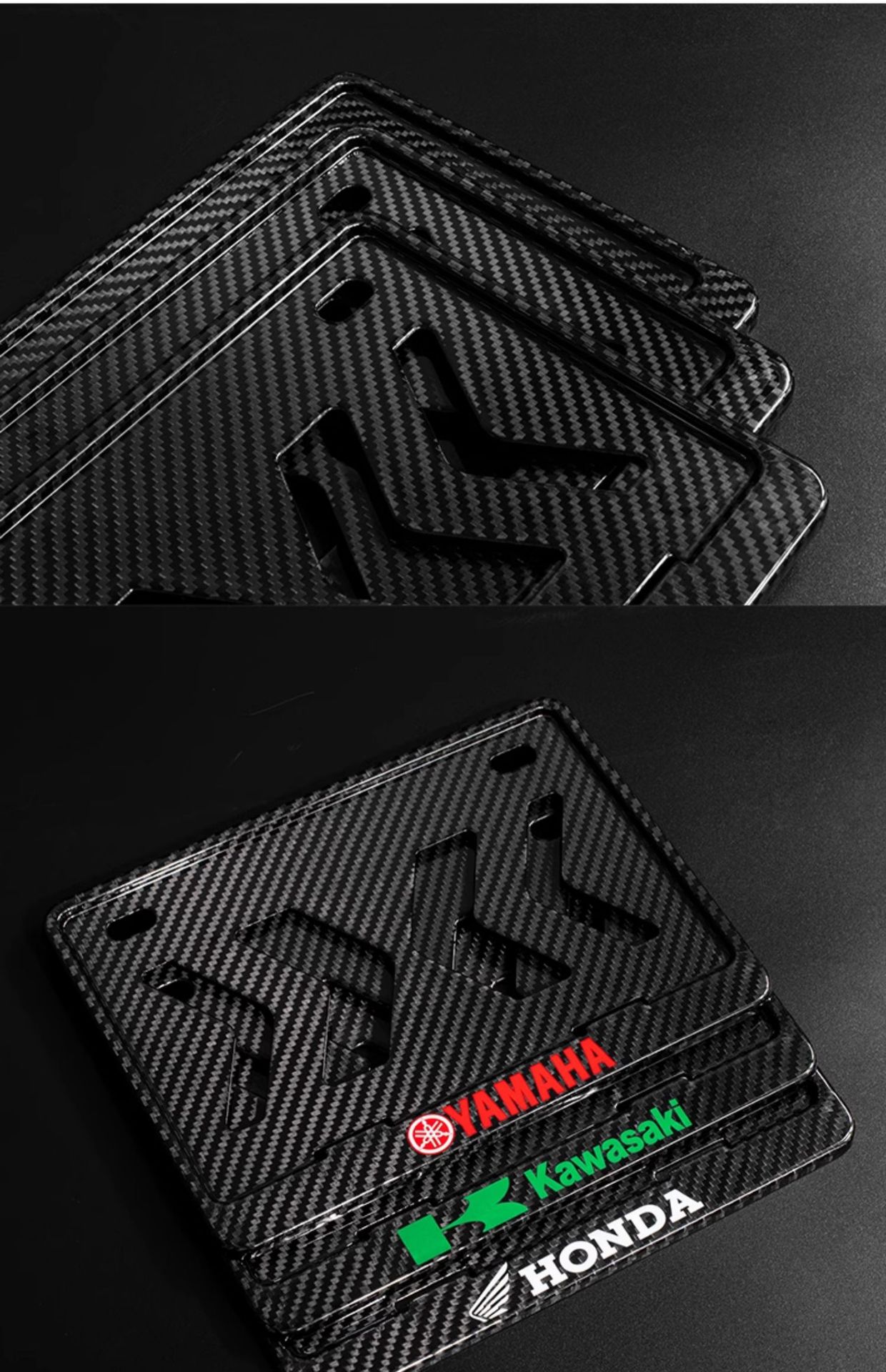 Suitable for Motorcycle License Plate Frame Rear Plate Holder Frame Motorcycle Cover Pedal Frame Honda Suzuki No. 9