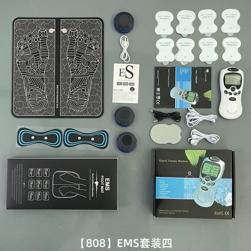 多機能EMS電気パルス足裏マッサージパッド、頸椎経絡マッサージパッチ、パルス理学療法フットパッド、電子パルス|undefined