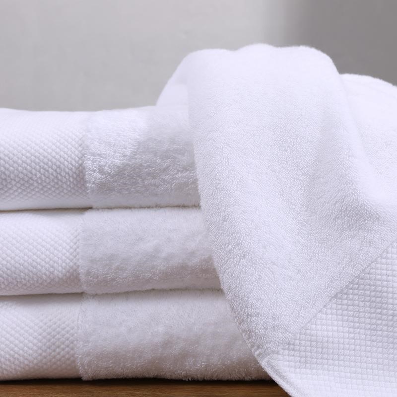 90x180cm Big White Cotton Bath Towel Hotel Face Hand Towels