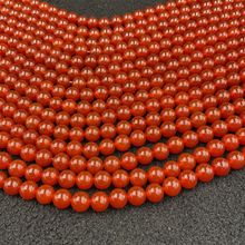 天然7A红绿玛瑙散珠DIY饰品配珠串珠圆珠半成品珠子批发