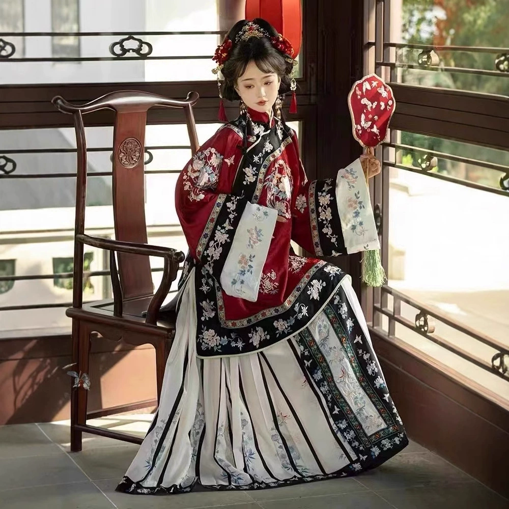 Бегония Новый Hanfu Тяжелая промышленная вышивка