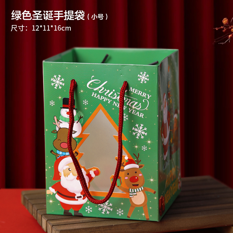 Small green linen bag, increased thickness