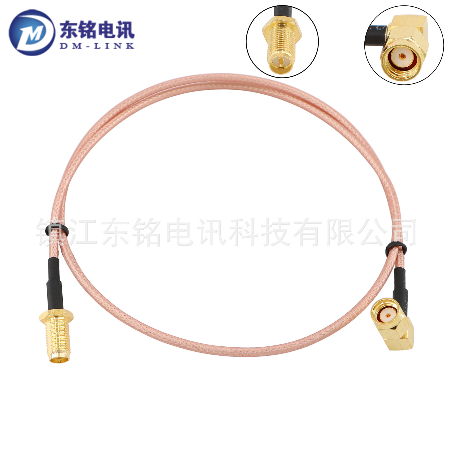 射频连接线RPSMAK/RPSMAJW反极SMA母转反极SMA公接RG316线50cm