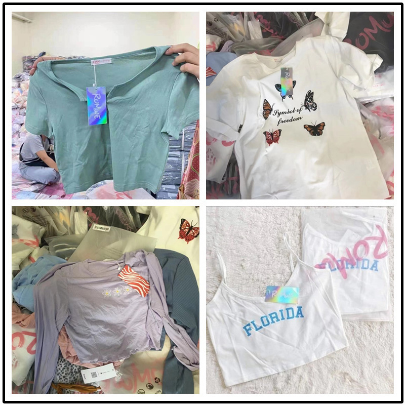 Romwe sudeste asiático nuevo estilo transfronterizo ropa de mujer mixta productos de verano comercio exterior exportación fábrica suministro directo k transfronterizo