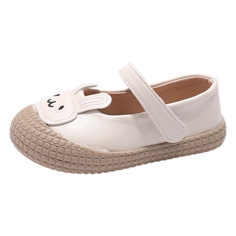Girls' Canvas Shoes 2026 Spring New Style Single Shoes Toddler Shoes Fashionable Soft Sole 1-2-3-4-5 Years Old Rabbit Shoes