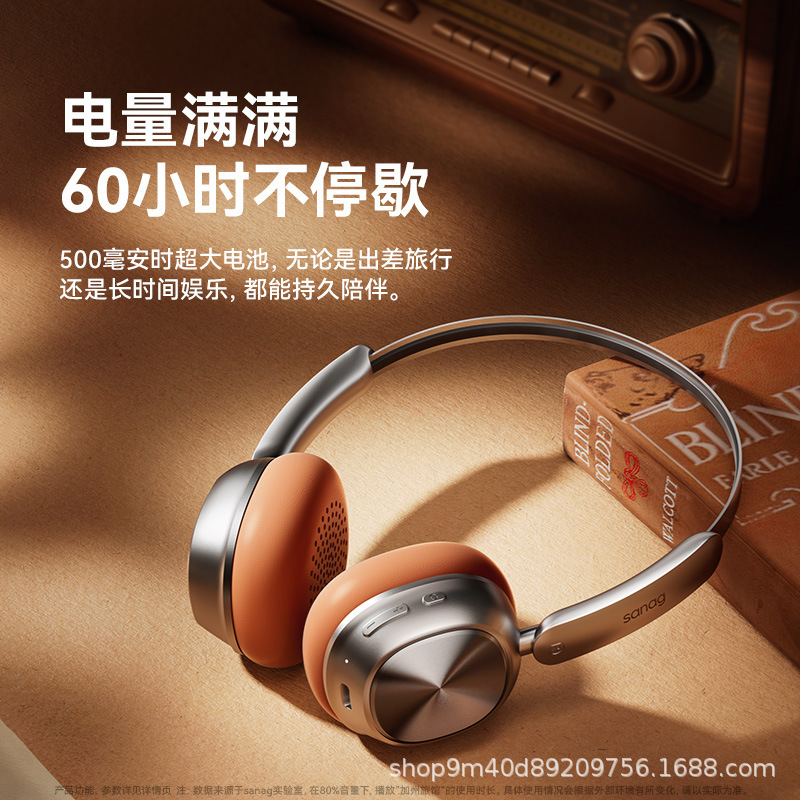 SANAG D20S [適応型ディープノイズリダクション] ヘッドマウント Bluetooth ヘッドセット ノイズリダクション ワイヤレス学習|undefined