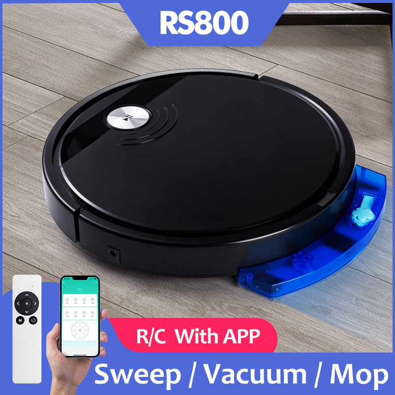 Cross-Border Rs800App Intelligent Sweeping Robot USB Household Vacuum Sweeping and Mopping All-In-One Three-In-One Anti-Fall