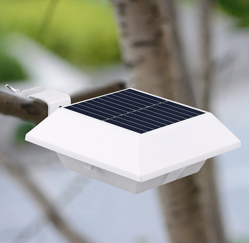 12 LED solar-powered outdoor fence light, high-brightness LED lighting, solar-powered household courtyard wall light