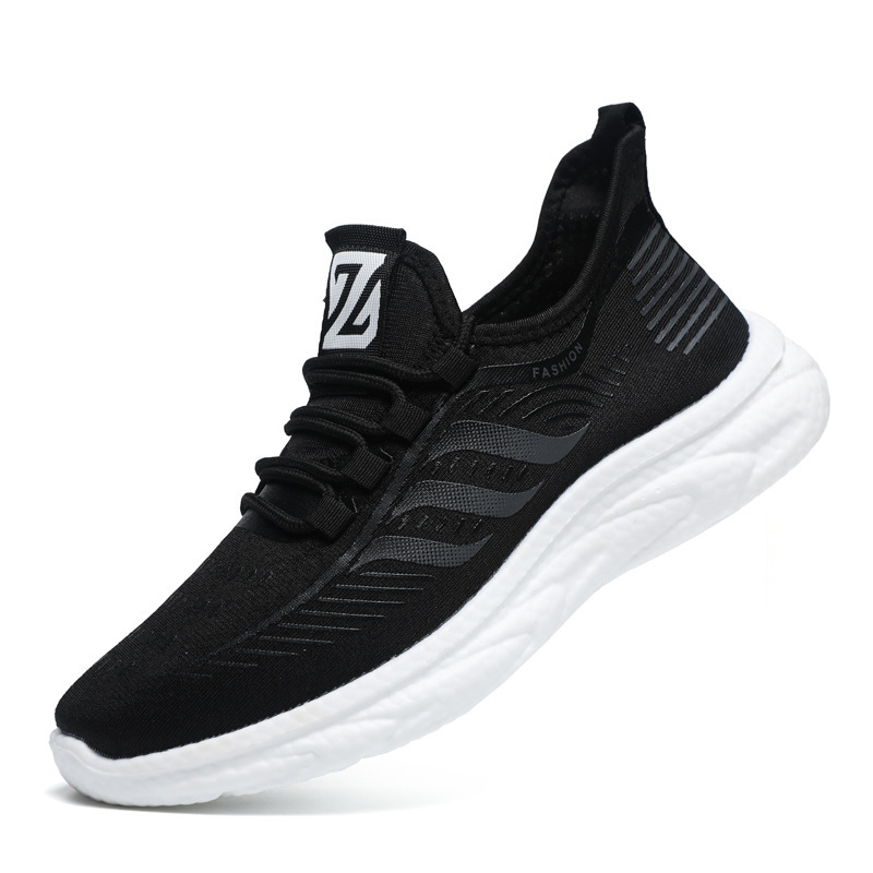 Calzado deportivo nuevo estilo malla transpirable ligero zapatos para correr al aire libre transfronterizo nuevo estilo hombres y mujeres zapatos ligeros de suela suave para hombres