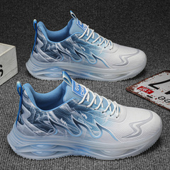 莆田男鞋夏季透氣2024新款青少年大碼47網面運動鞋46氣墊增高跑鞋