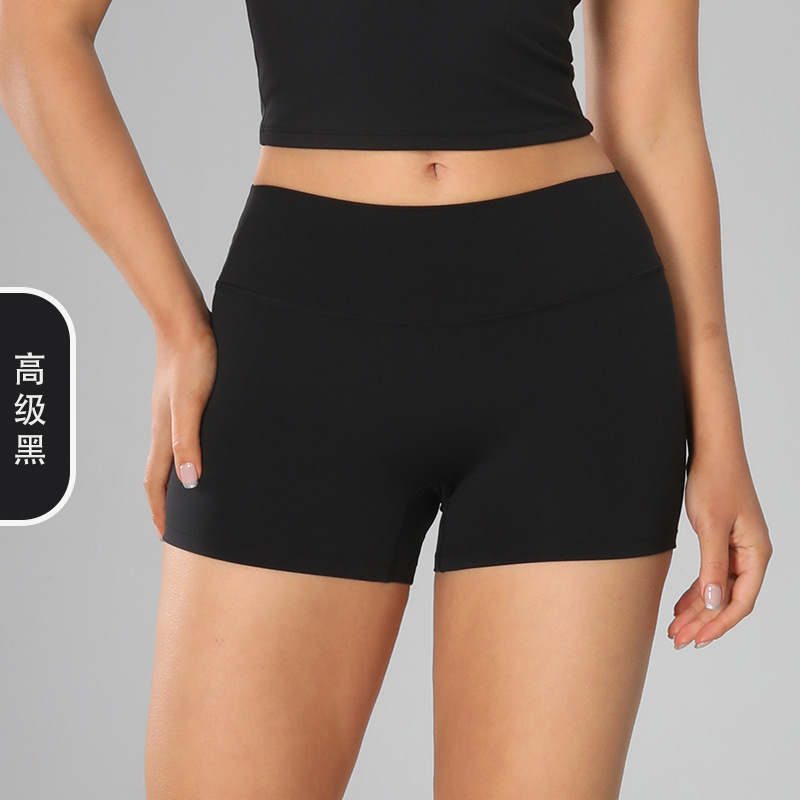 Europa y los Estados Unidos abrasivo transfronterizos pantalones cortos de yoga ajustados de cintura alta para mujeres pantalones de gimnasio abdominales para elevar las caderas para correr pantalones cortos deportivos 8519