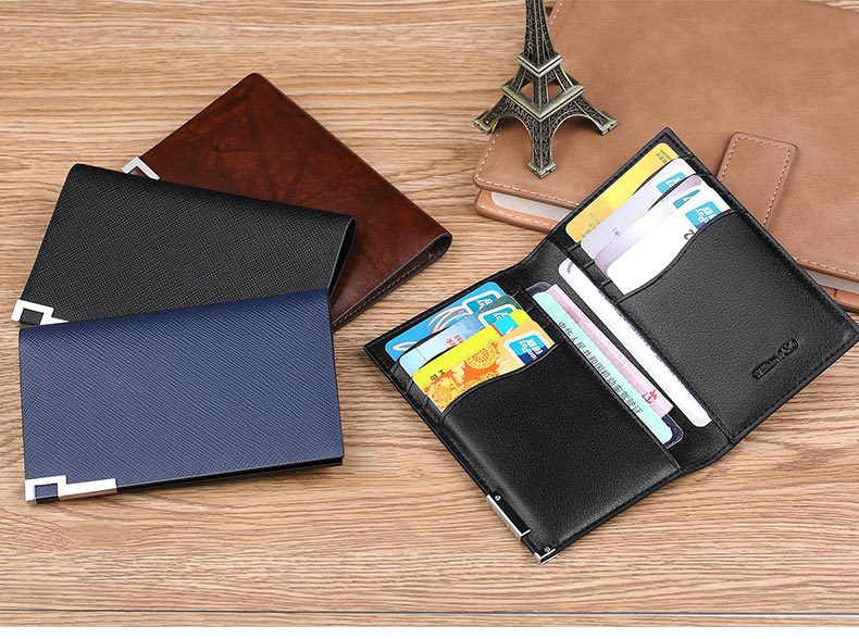 Ví card holder nam da thật siêu mỏng mini đựng thẻ lái xe thẻ ngân hàng thẻ tín dụng Emperor Paul chi tiết 10