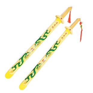 Qinglong Sword Made of Jade Bamboo, Bamboo Wood Sword Wholesale, Shangfang Sword, Kidsren's Toy Weapon, Scenic Spot Temple Fair Hot Sale