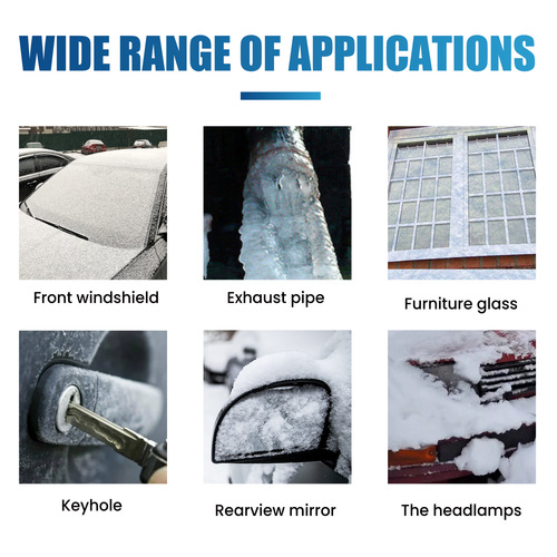 Rayhong Ice Melting and Snow Removal Agent Winter Car Glass Rapid Ice Melting and Snow Removal Agent Front Windshield Snow Prevention Agent