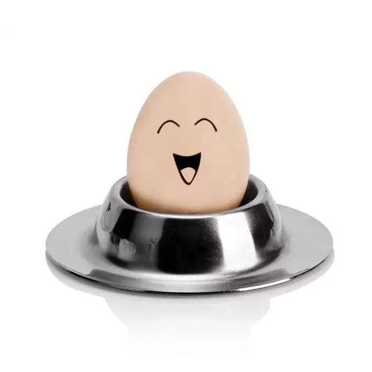 鑫祥创意食品工具不锈钢圆蛋托不锈钢鸡蛋托圆形鸡蛋座酱料碟201