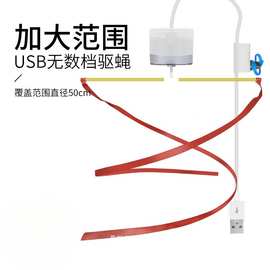 电动充电吊扇室外熟食风扇驱蚊赶转小车可充电电扇宝小型苍蝇USB