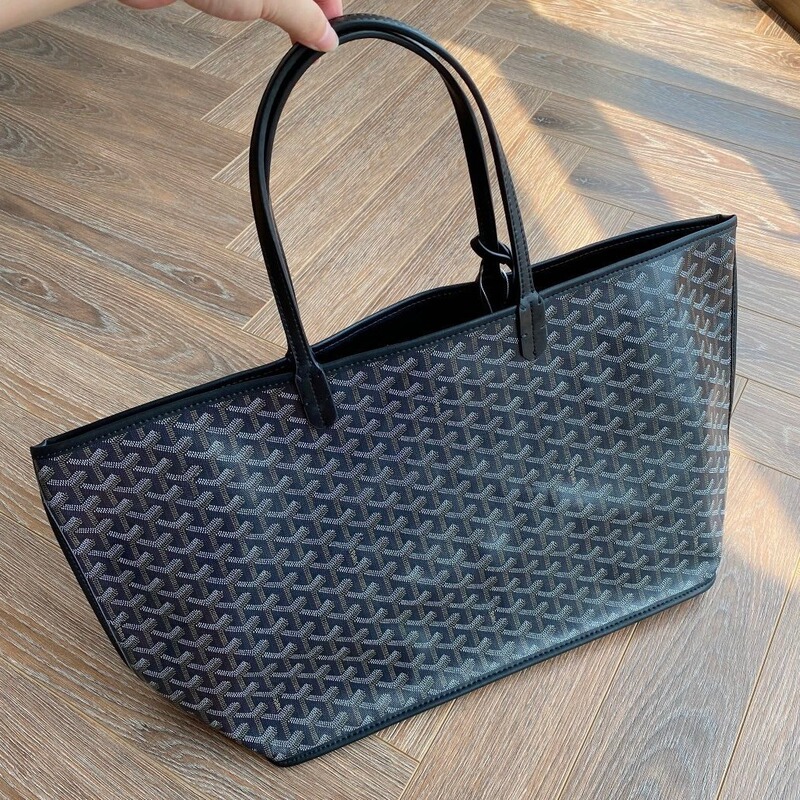 Goyard Medium-Sized Shopping Bag Genuine Leather Handbag with Crossbody Strap 57cm Versatile for Commuting Urban Simple Style